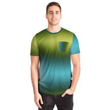 Green Gradient Pocket T-shirt