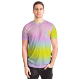 Iridescent Gradient Pocket T-Shirt