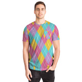 Color Palette Argyle Pocket T-shirt