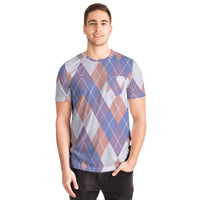 Color Palette Argyle Pocket T-shirt