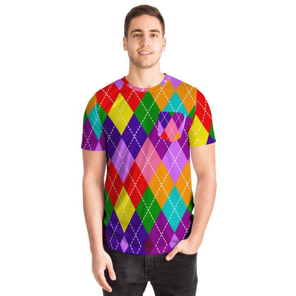 Rainbow Argyle Pocket T-shirt
