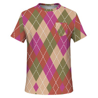 Color Palette Argyle Pocket T-shirt