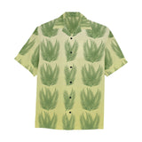 Hawaiian Leaves Shirt with Chest Pocket