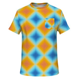 Psychedelic Gradient Pocket T-Shirt