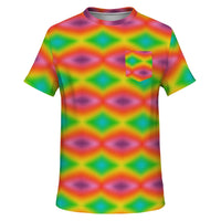 Psychedelic Gradient Pocket T-Shirt