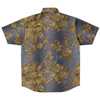 Gold Leaf Pattern Button Down