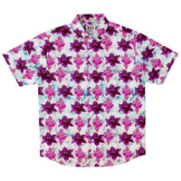 Marble Flower Pattern Button Down