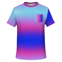 Iridescent Gradient Pocket T-Shirt