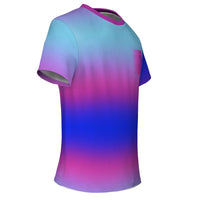 Iridescent Gradient Pocket T-Shirt