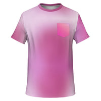 Pink Gradient Pocket T-shirt