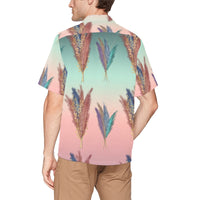 Pampas Grass Hawaiian Shirt with Chest Pocket