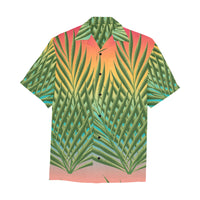 Hawaiian Leaves flowers Shirt with Chest Pocket