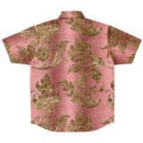 Gold Leaf Pattern Button Down