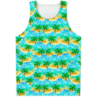 Neon Tropical pattern tank