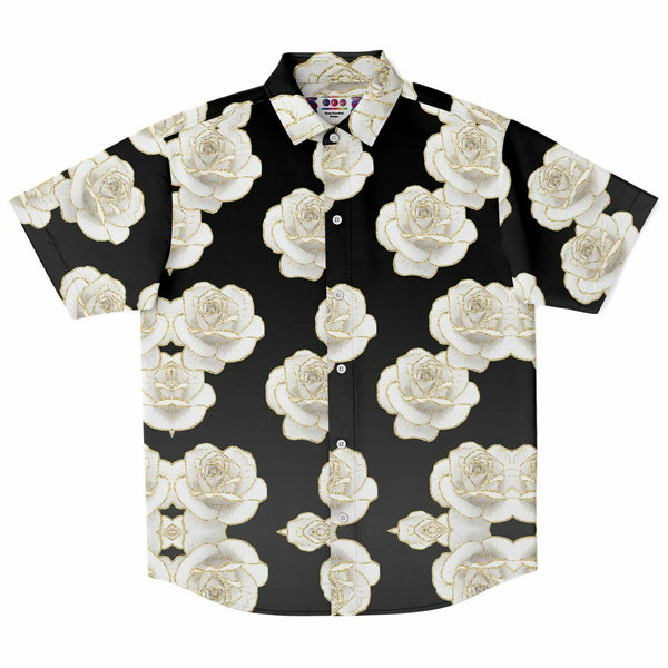 White Roses Button Down Shirt