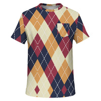 Color Palette Argyle Pocket T-shirt