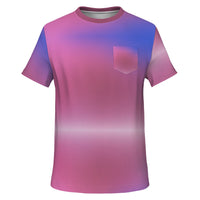 Iridescent Gradient Pocket T-Shirt