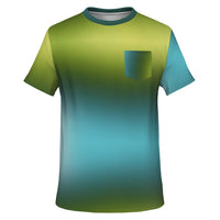 Green Gradient Pocket T-shirt