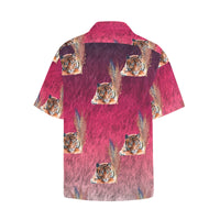 Pampas Tiger Hawaiian Shirt with Chest Pocket