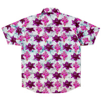 Marble Flower Pattern Button Down