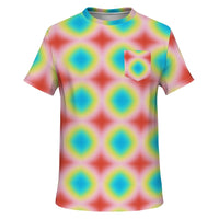 Psychedelic Gradient Pocket T-Shirt