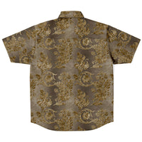 Gold Leaf Pattern Button Down