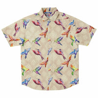 Humming Bird Pattern Button Down