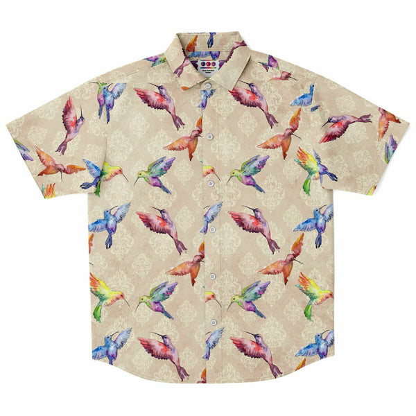 Humming Bird Pattern Button Down