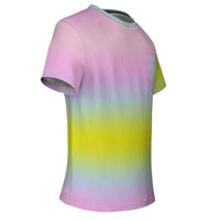 Iridescent Gradient Pocket T-Shirt