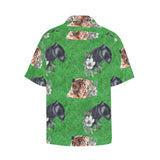 Tiger Jaguar Hawaiian Shirt with Chest Pocket