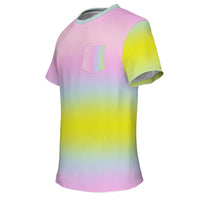 Iridescent Gradient Pocket T-Shirt