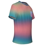 Iridescent Gradient Pocket T-shirt