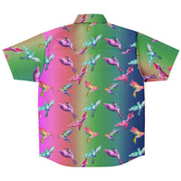 Gradient Humming Bird Button Down