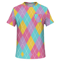 Color Palette Argyle Pocket T-shirt