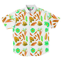 Neon Tropical  Pattern Button Down