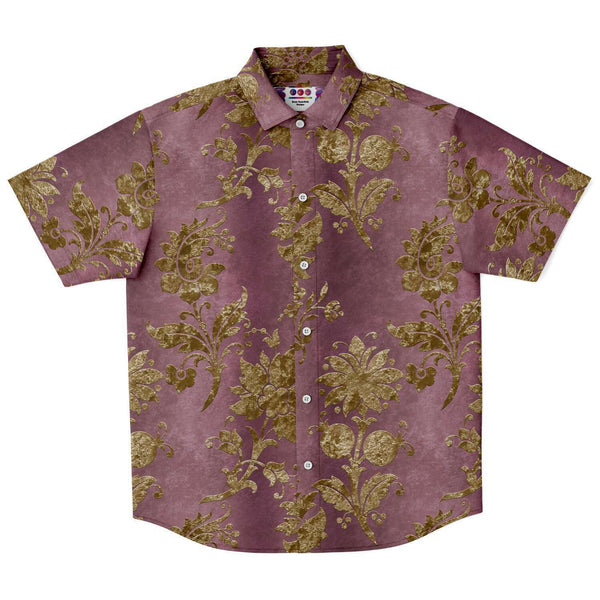 Gold Leaf Pattern Button Down