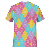 Color Palette Argyle Pocket T-shirt