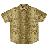 Gold Leaf Pattern Button Down