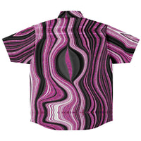 Magenta Liquid Marble Button Down Shirt