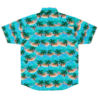 Neon Tropical Pattern Button Down