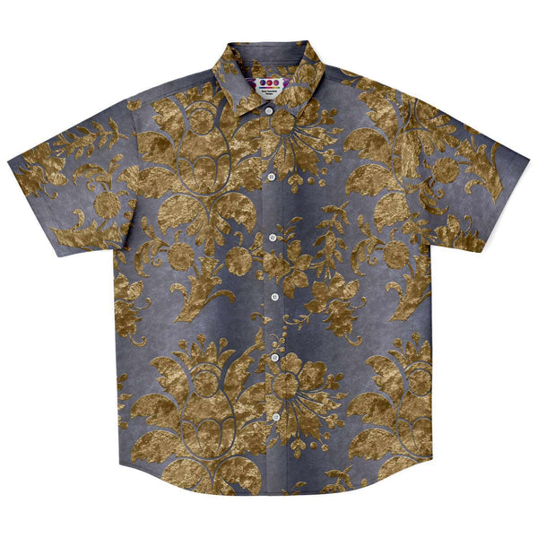 Gold Leaf Pattern Button Down