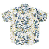 Hawaiian Leaf Pattern Button Down