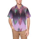 Pampas Grass Hawaiian Shirt with Chest Pocket