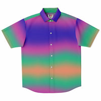 Iridescent Gradient Button Down Shirt