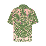 Hawaiian Leaves flowers Shirt with Chest Pocket