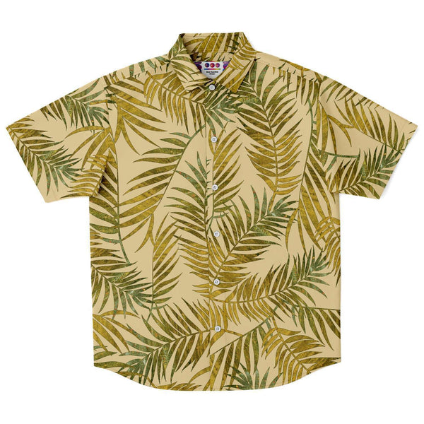 Hawaiian Leaf Pattern Button Down