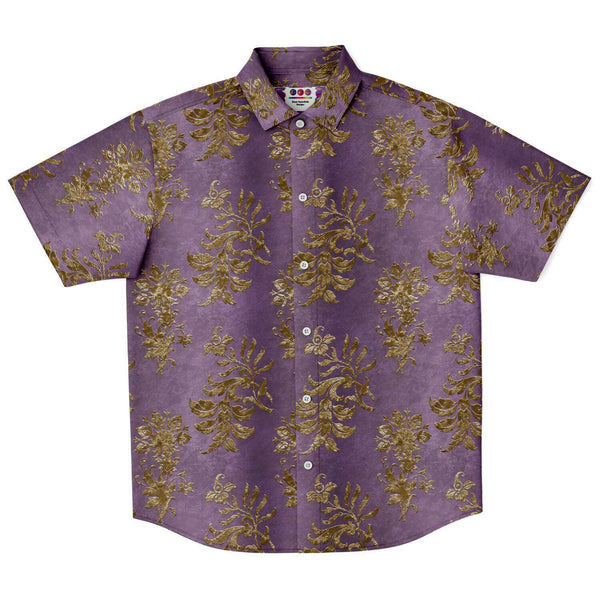 Gold Leaf Pattern Button Down