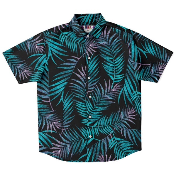 Hawaiian Leaf Pattern Button Down