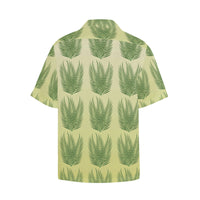 Hawaiian Leaves Shirt with Chest Pocket