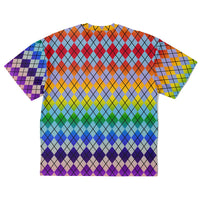 XL Rainbow Argyle T-shirt
